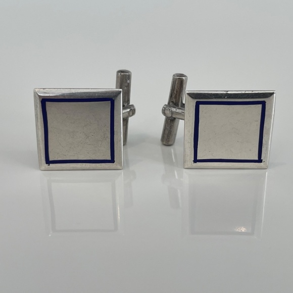 VINTAGE STERLING SILVER CUFF LINKS